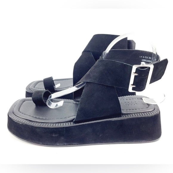 ASOS suede flat platform sandals - Picture 4 of 7